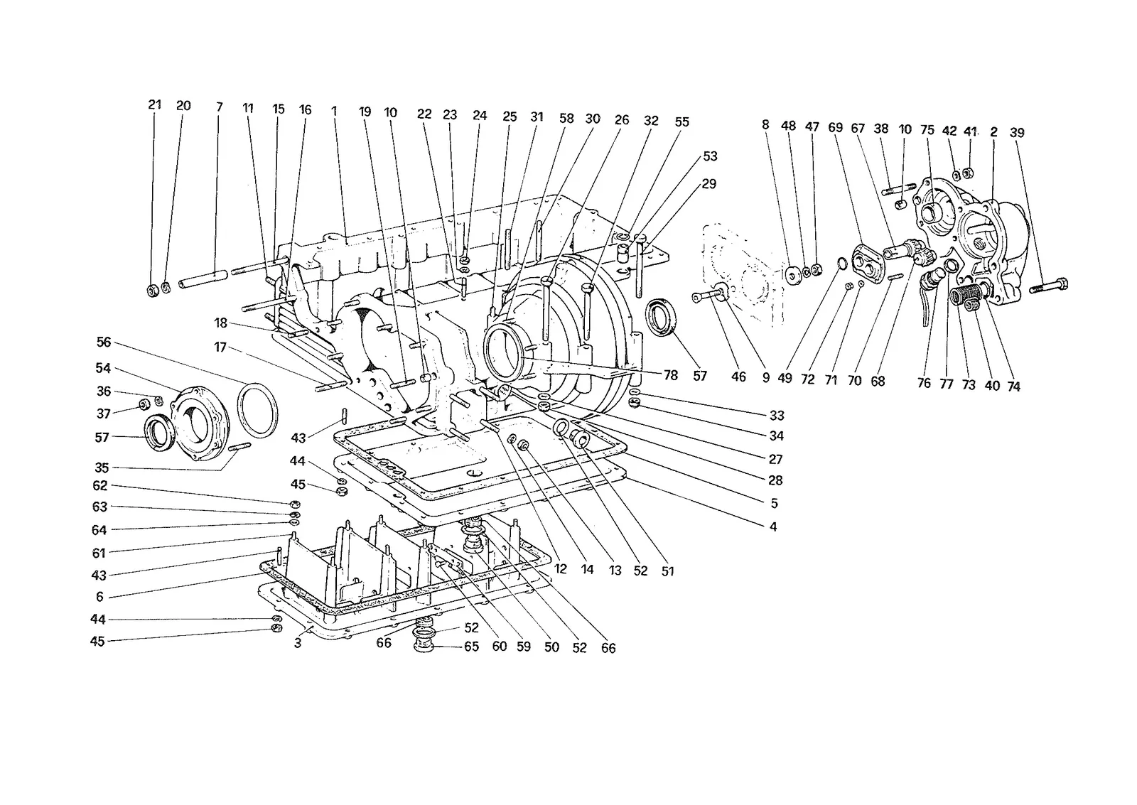 Gearbox - Differential Housing and Oil Sump