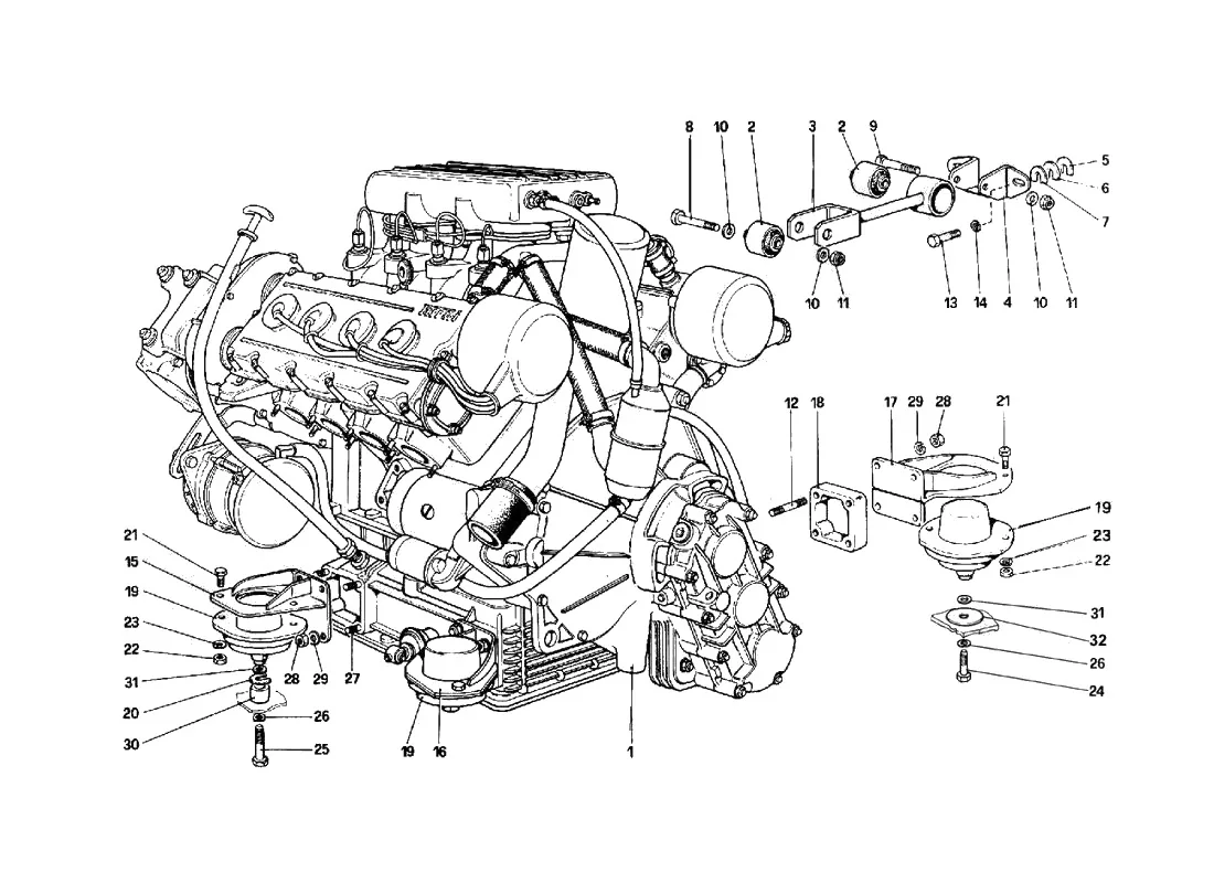Engine - Gearbox And Supports