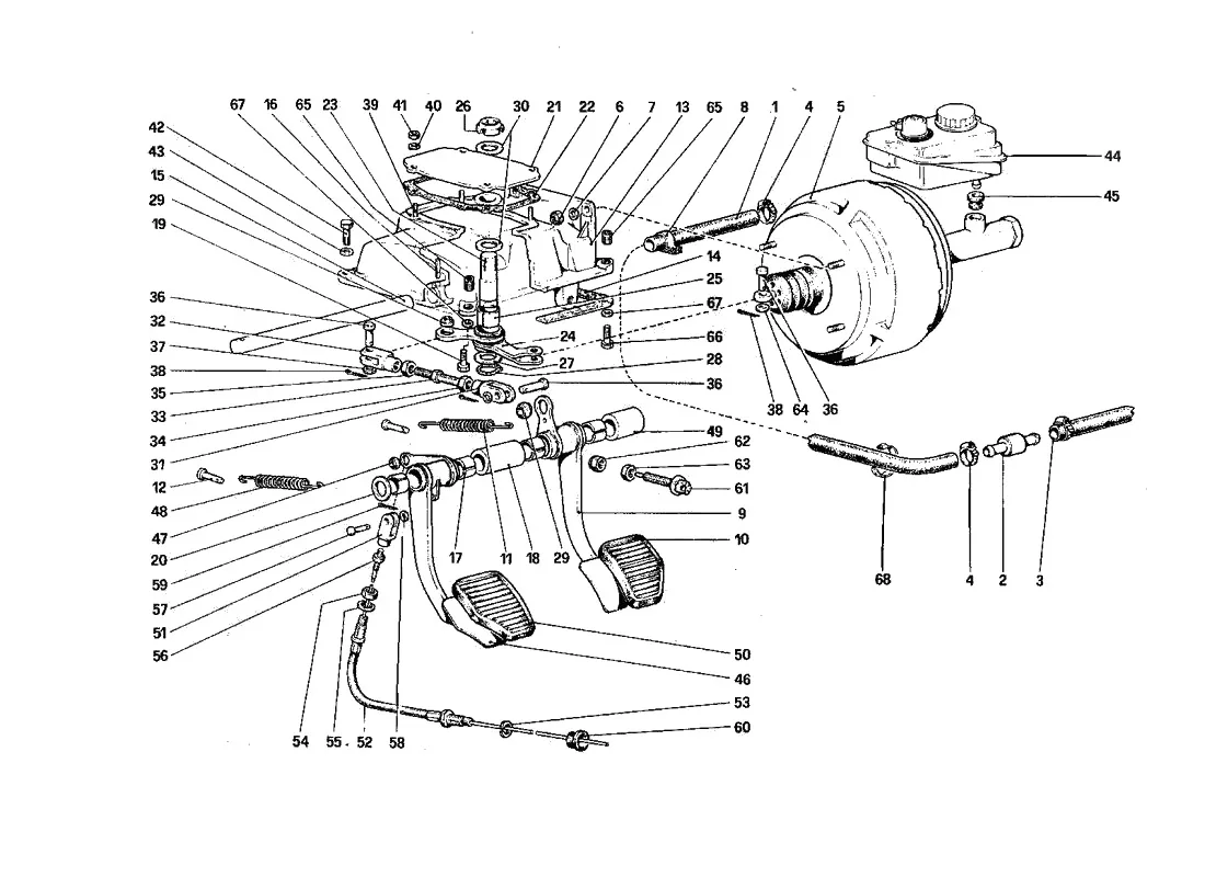 Pedal Board - Brake And Clutch Controls