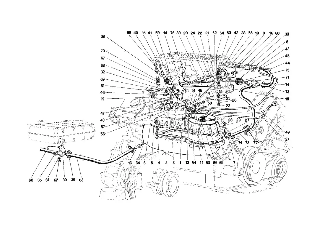 Fuel Distributors Lines (Not For Us And Ch87 Version)