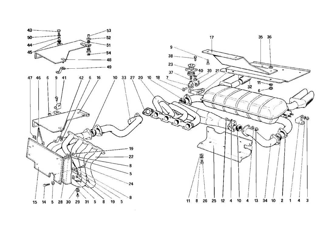 Exhaust System (Not For Us And Sa Version)