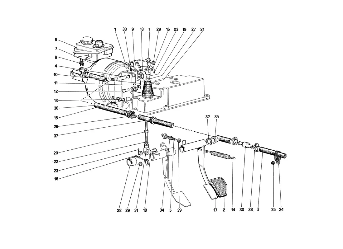 Brake Hydraulic System (For Car Without Antiskid System)