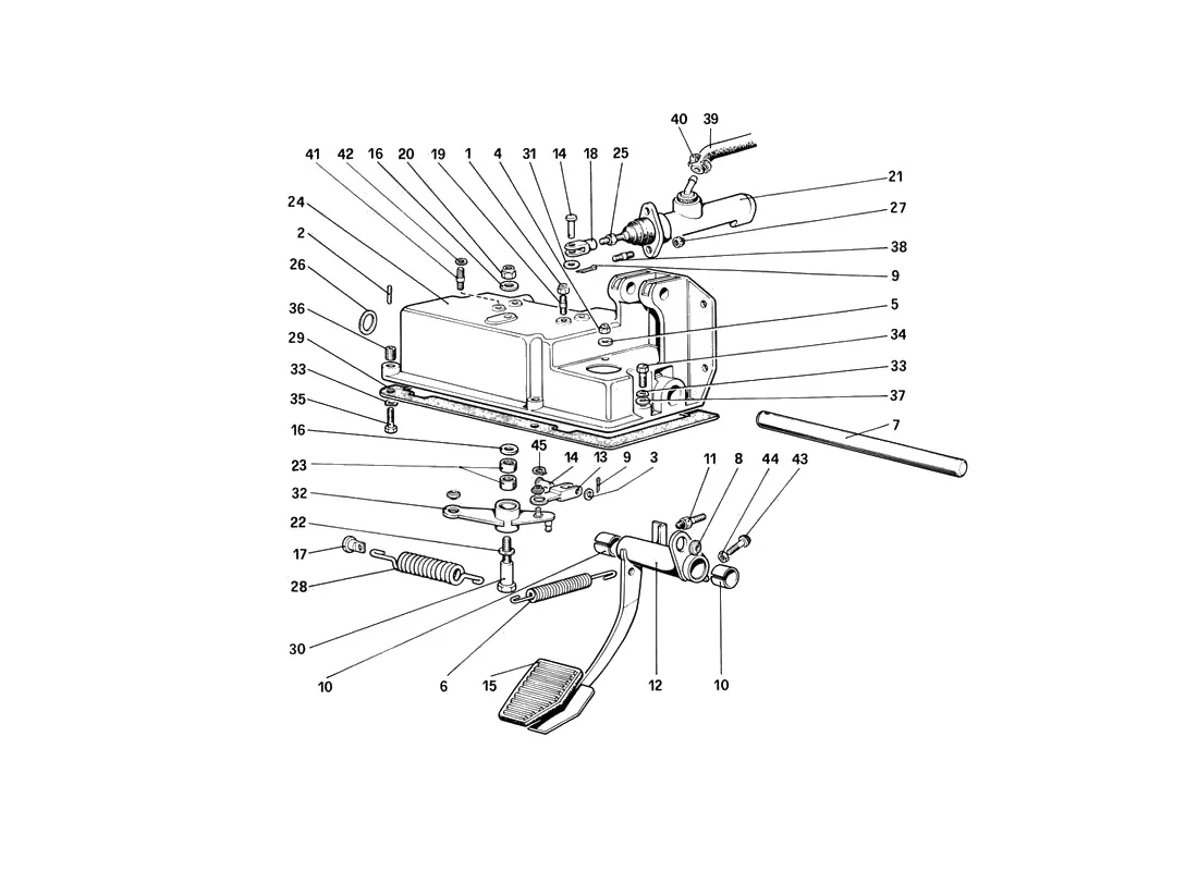 Pedal Board - Clutch Control (For Car Without Antiskid System – RHD)