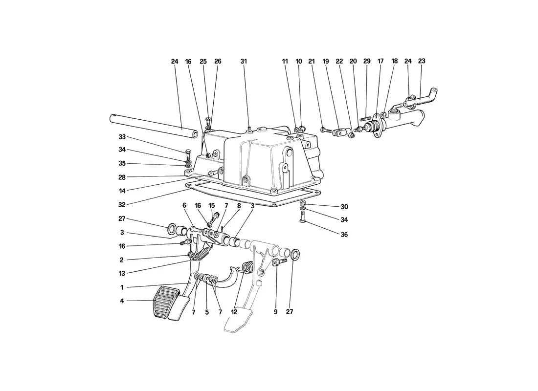 Pedal Board - Clutch Control (For Car With Antiskid System – RHD)