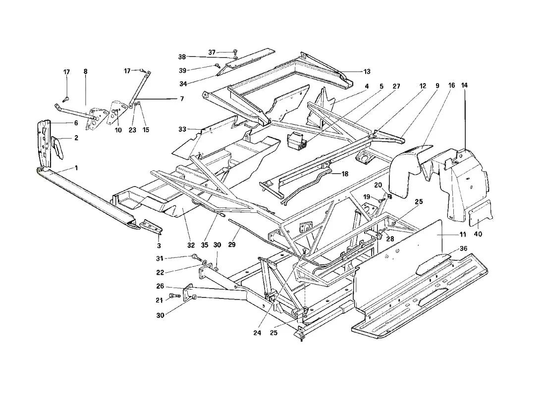 Body Shell - Inner Elements - Cabriolet