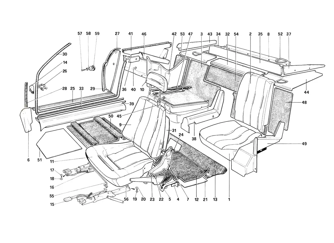 Seats - Cabriolet