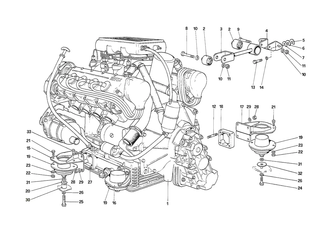 Engine - Gearbox And Supports
