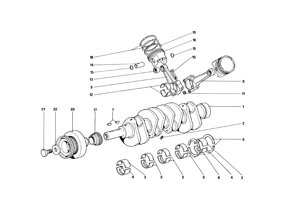 Crankshaft - Connecting Rods And Pistons
