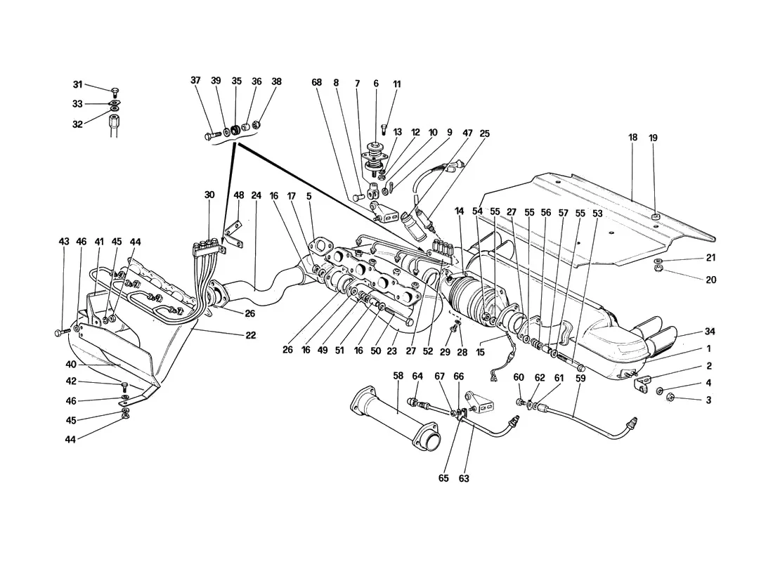 Exhaust System (For Us - Sa - Ch87 And Ch88 Version)