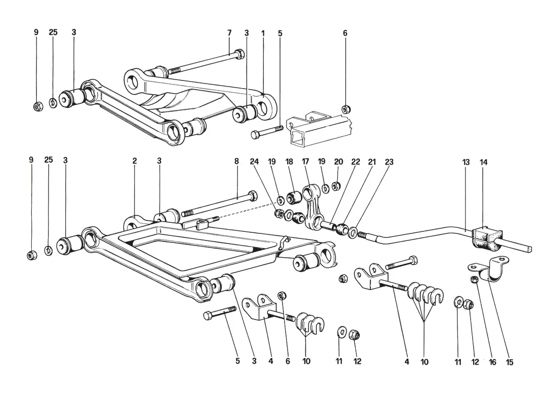 Rear Suspension - Wishbones (From Car No. 76626)