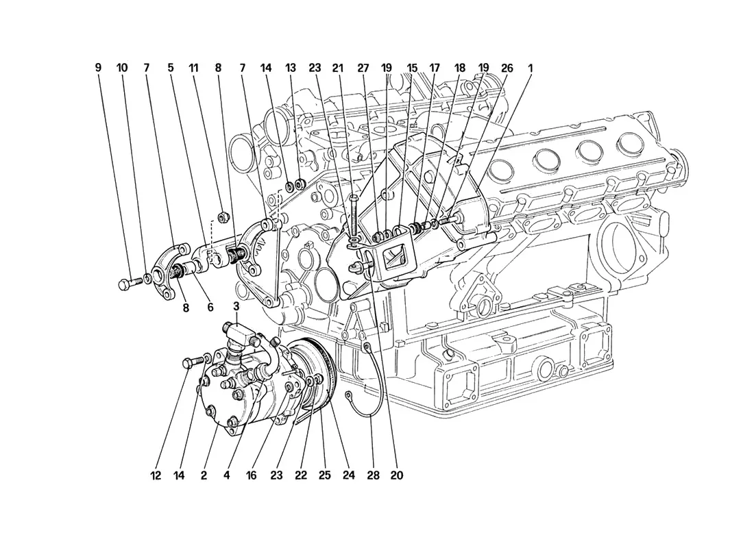 Air Conditioning Compressor And Controls (Not For Us And Sa Version)