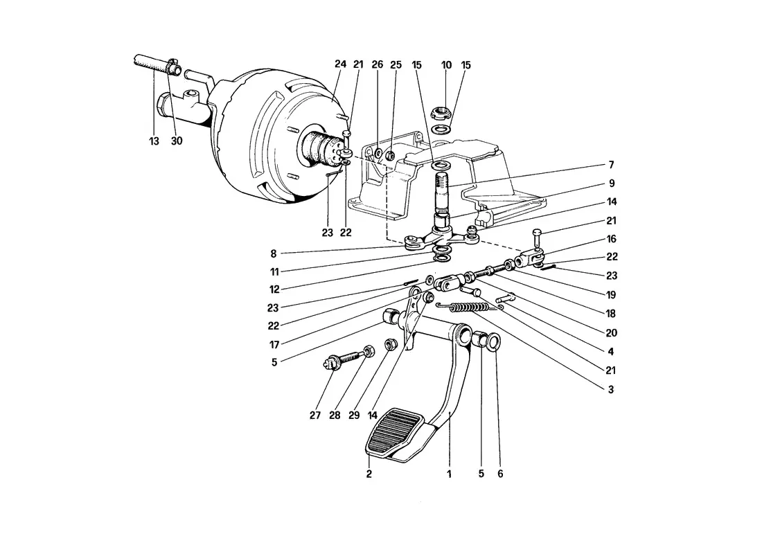 Brake Hydraulic System (For Car Without Antiskid System - Variants For RHD Version)