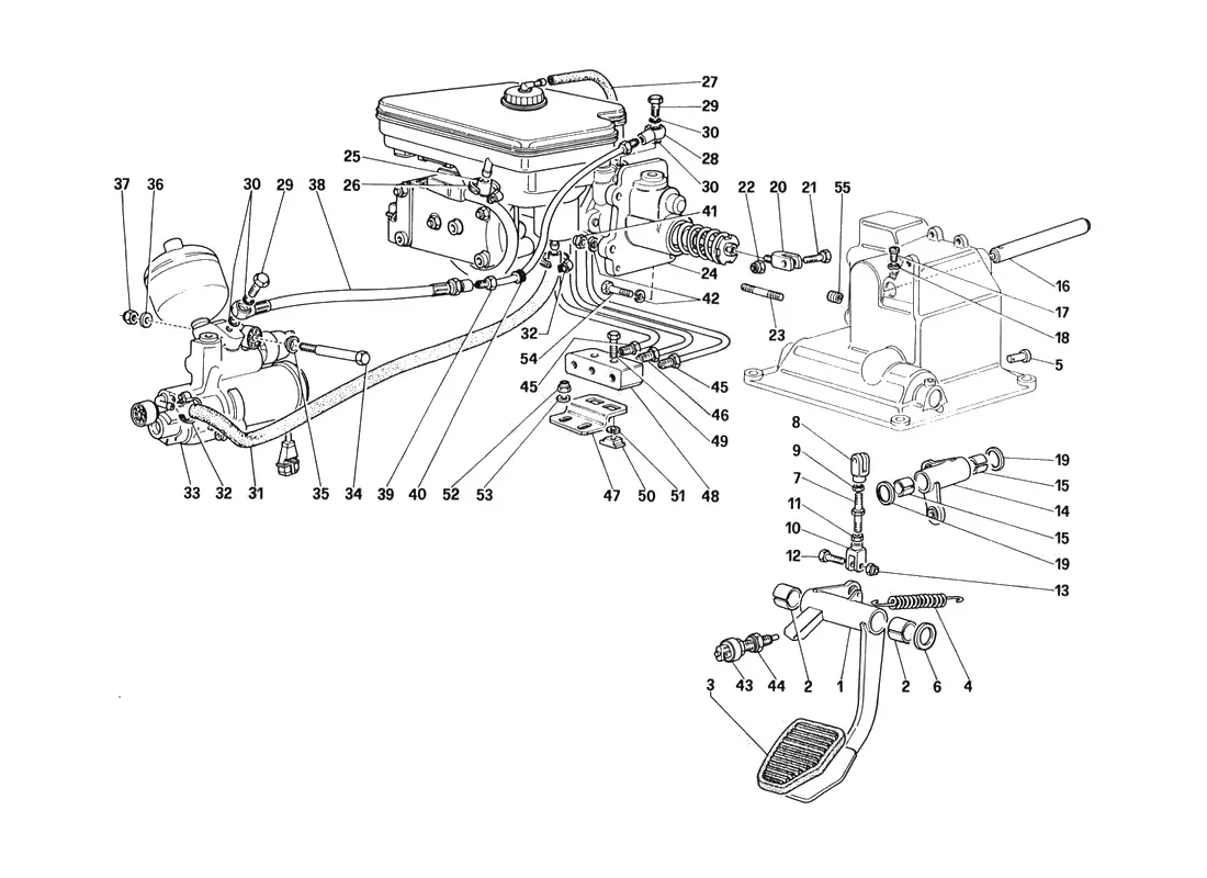 Brake Hydraulic System (For Car With Antiskid System - Variants For RHD Version)