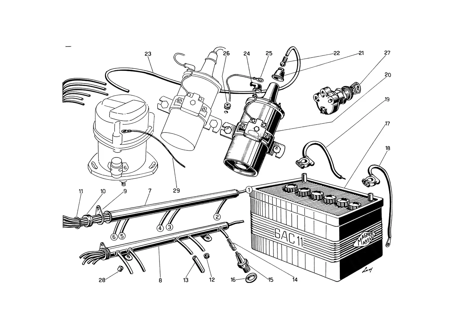 Wiring - Ignition Coils And Battery