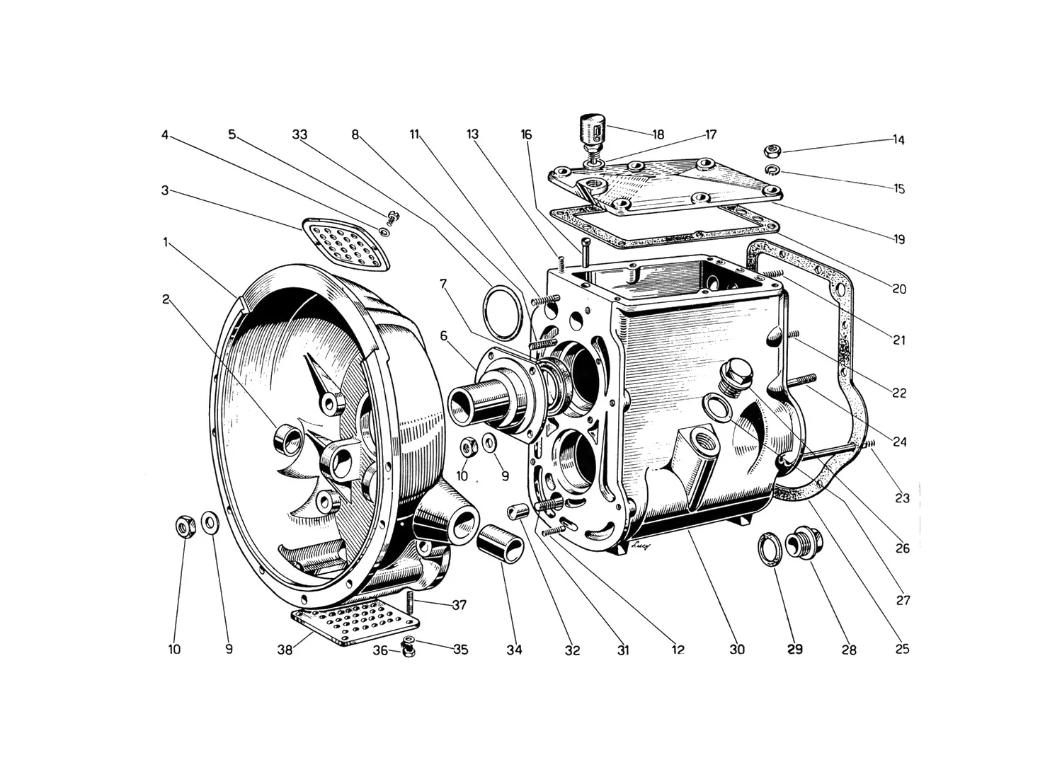 Clutch Housing And Gear Box