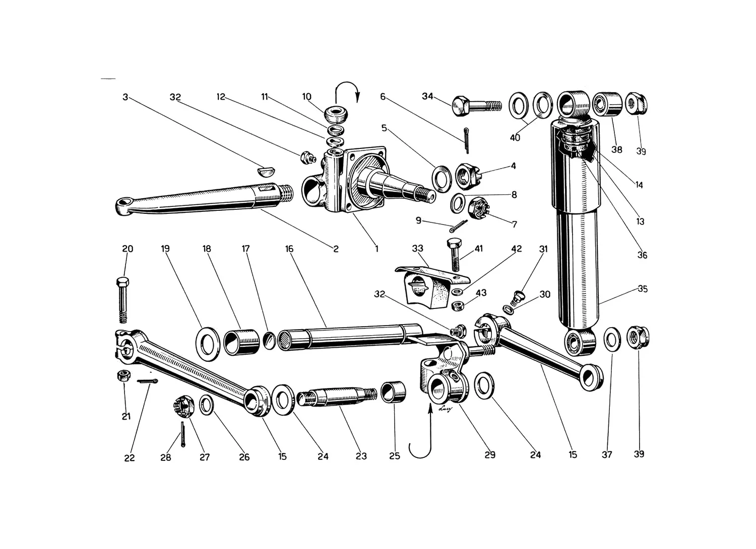 Front Wheel Suspension Upper Arms