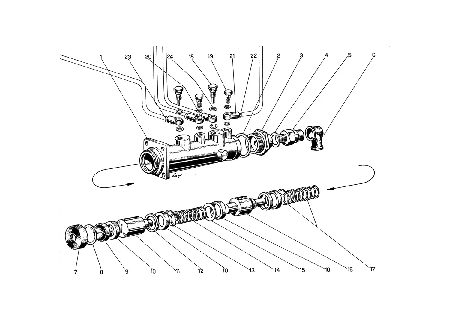 Double Brake Master Cylinder