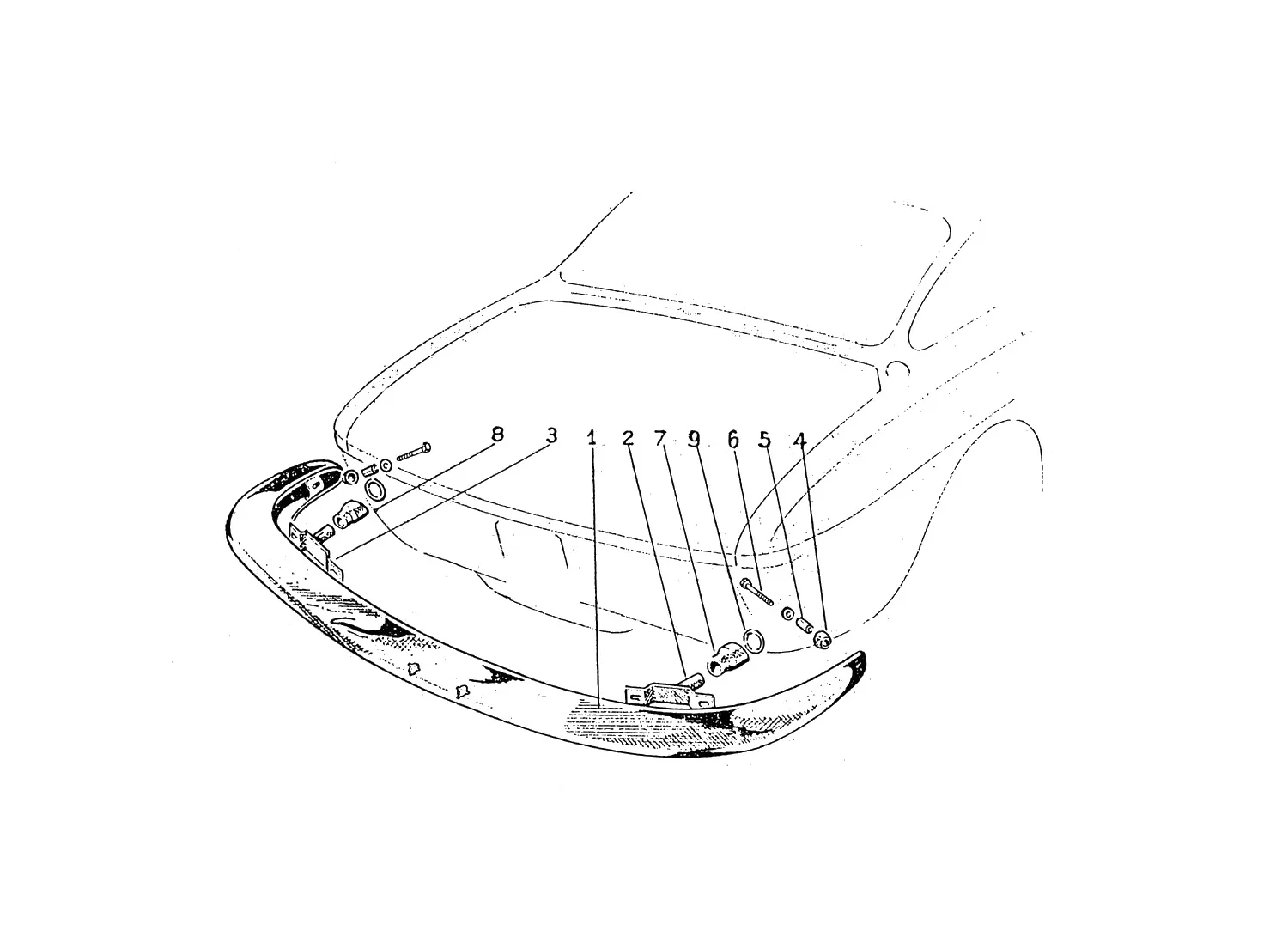 Rear Bumper (Mk1 LHD Upto 566 & RHD Upto 59)
