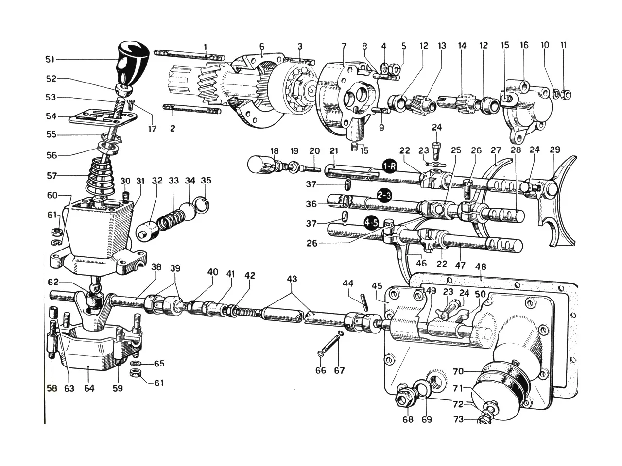 Gearshift Controls And Speedometer Drive