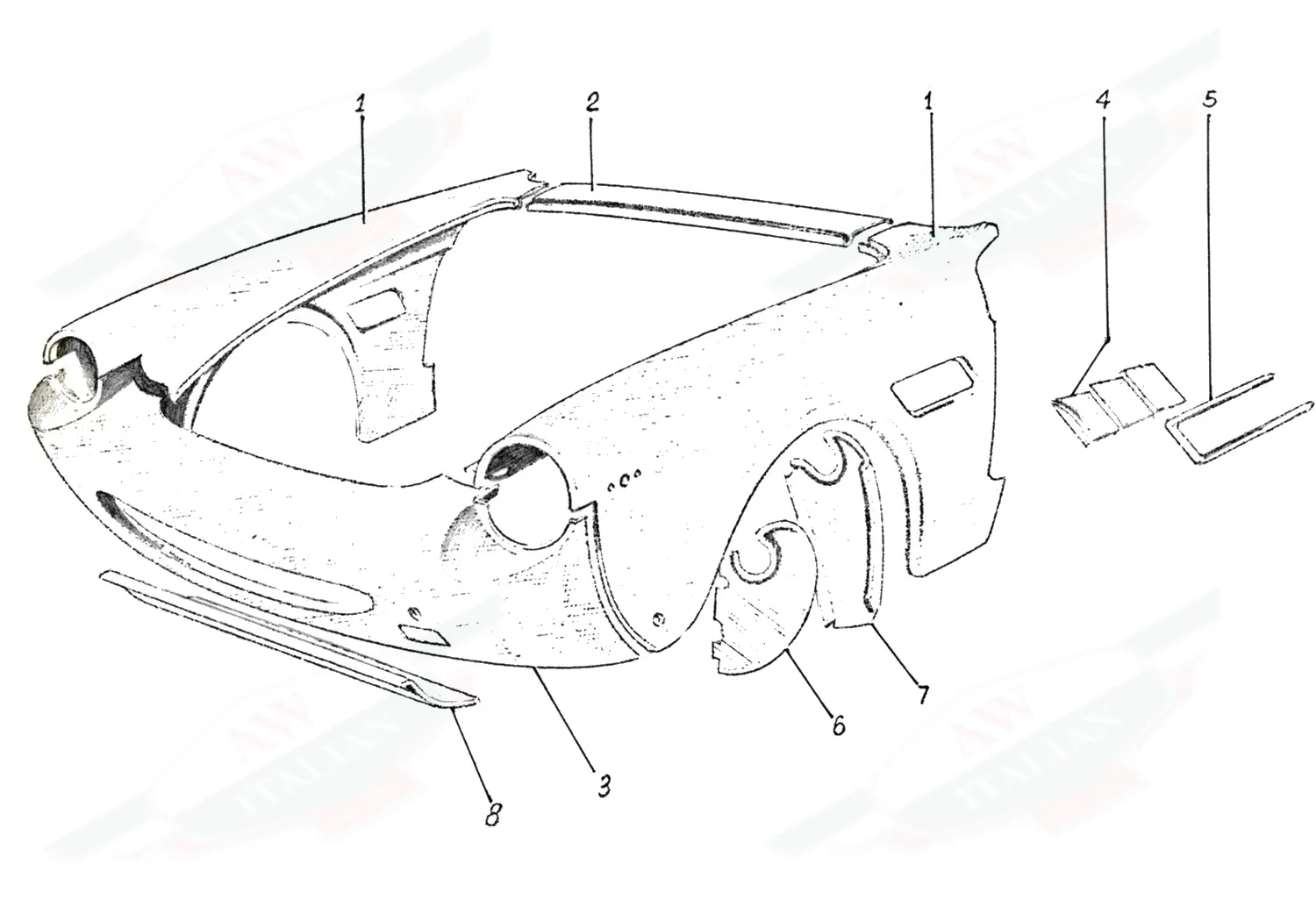 Front Body Panels 330GTC