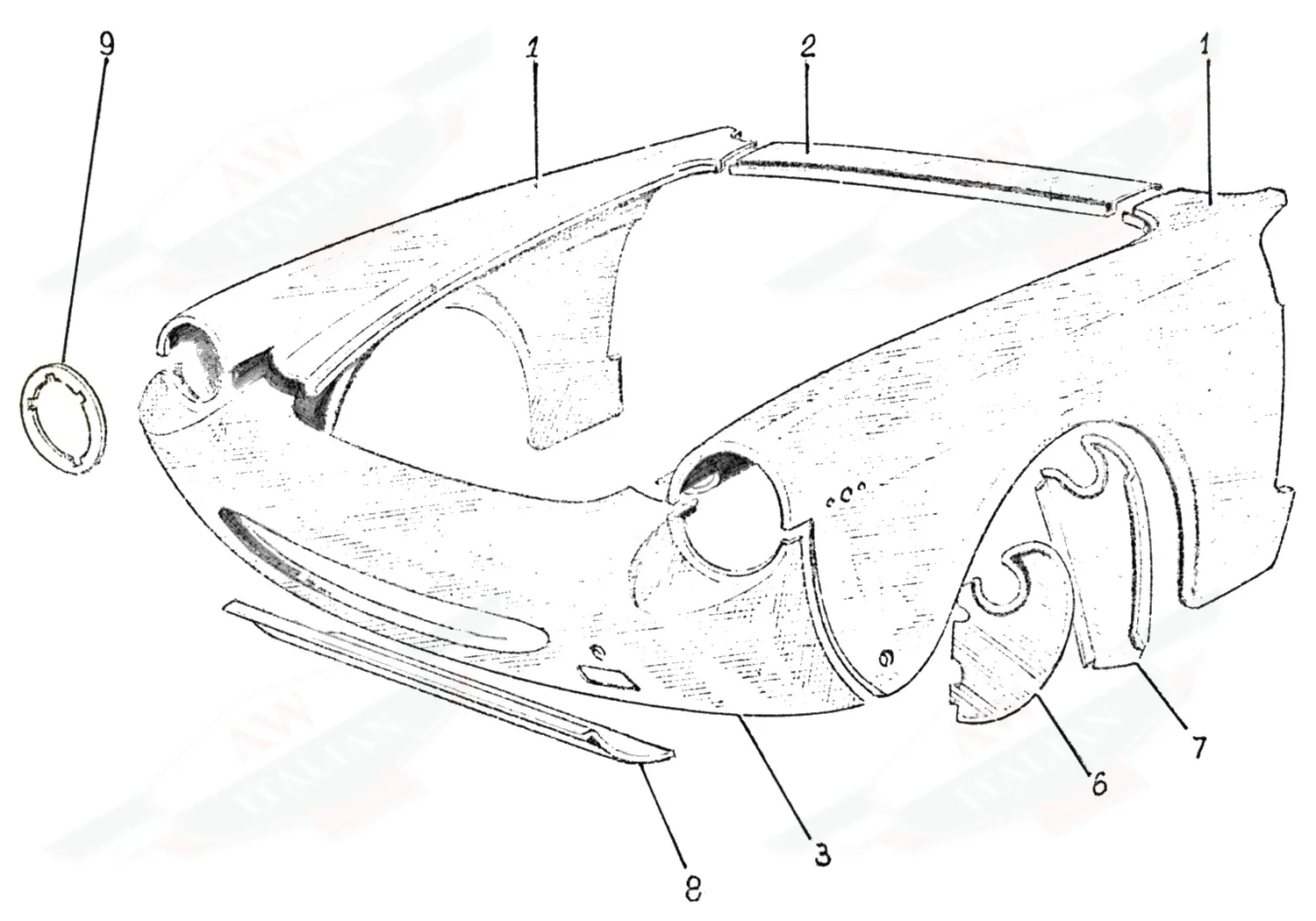 Front Body Panels 365GTC