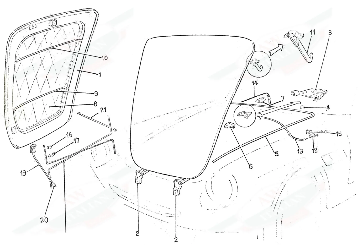 Bonnet Components 330GTC