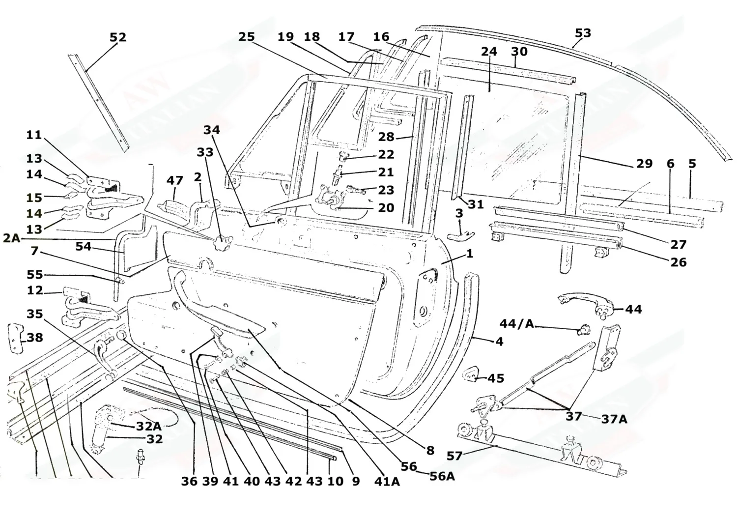 Door Frame & Components 330GTC