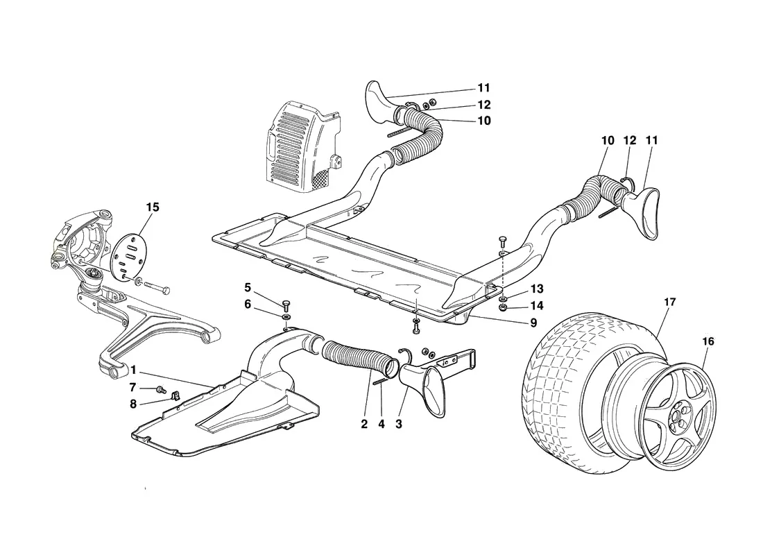 Wheels And Brake Air Intakes