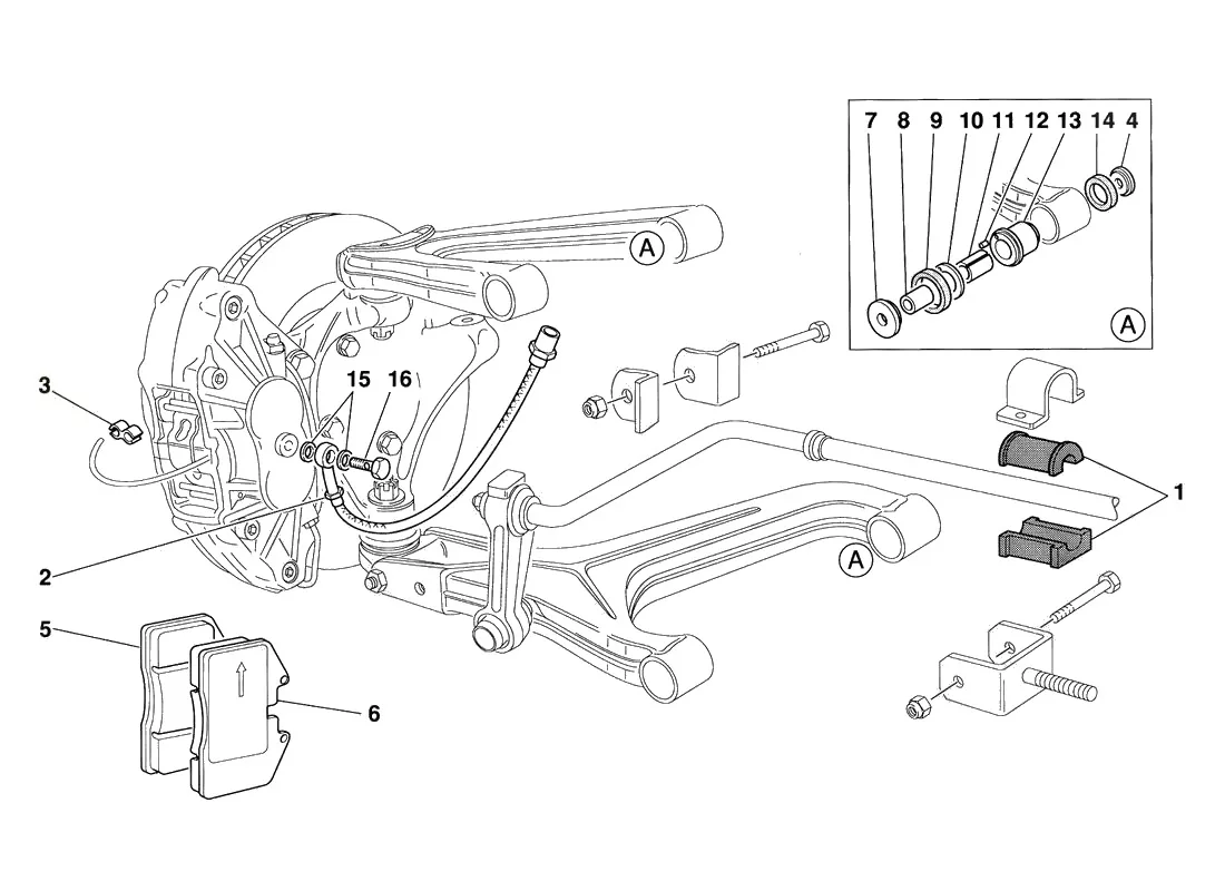 Front Suspension Pads And Brake Pipes