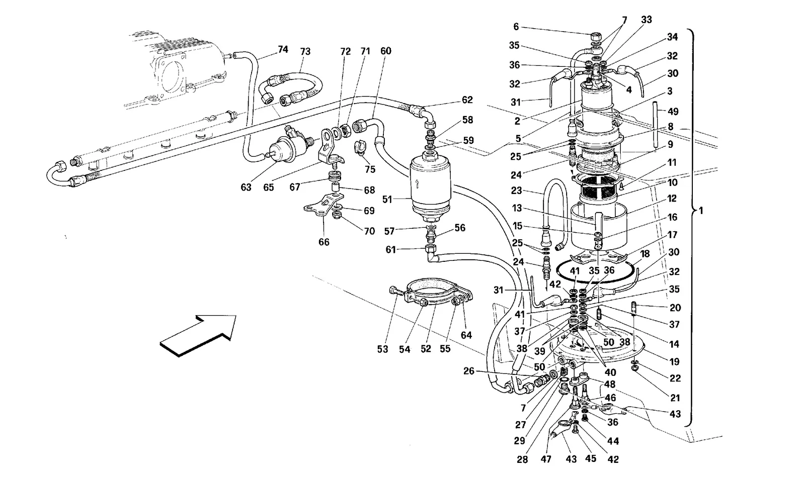 FUEL PUMP AND PIPES