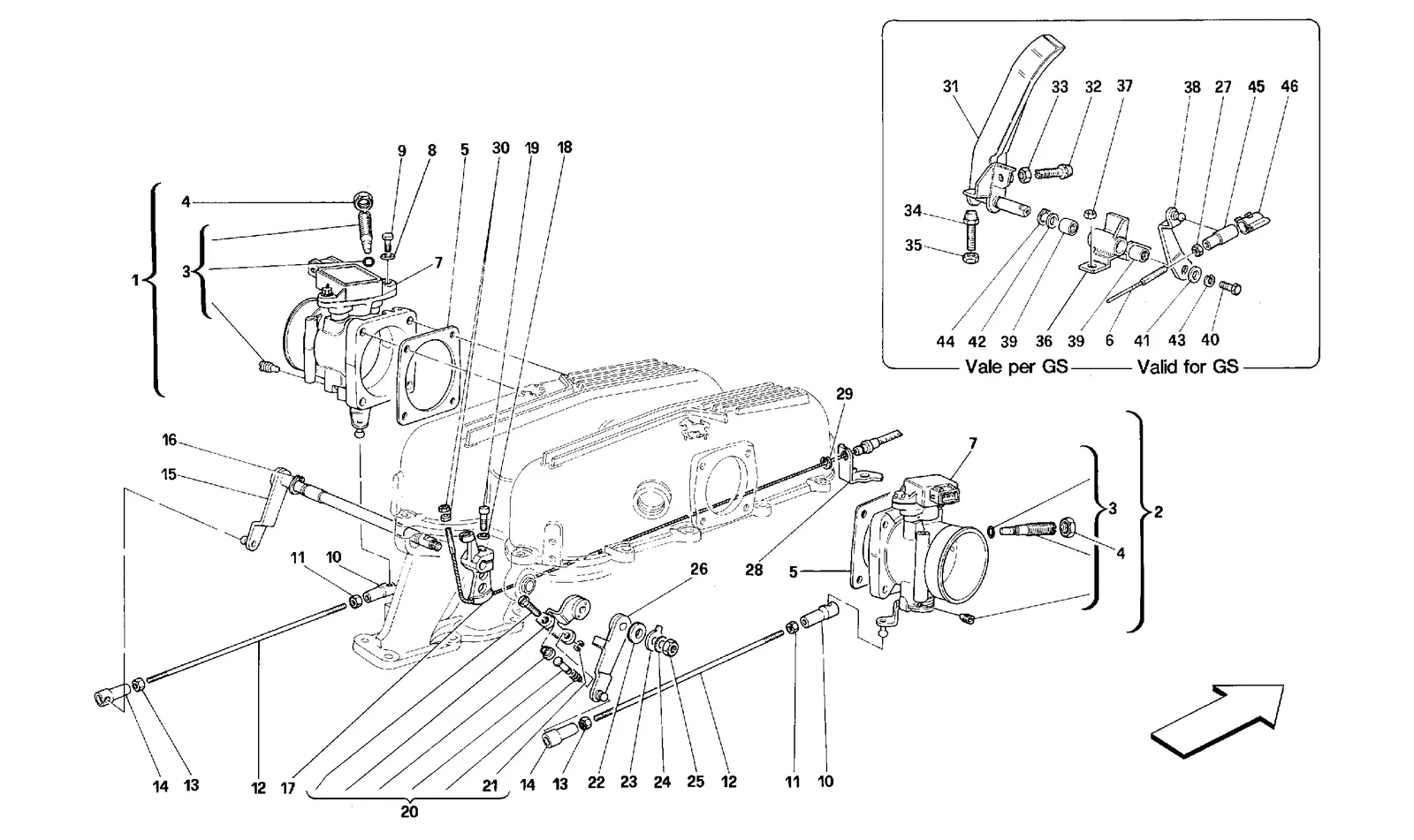 THROTTLE HOUSING AND LINKAGE