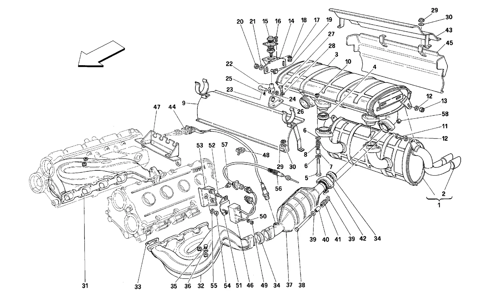 EXHAUST SYSTEM -Valid for CH AND AUS-