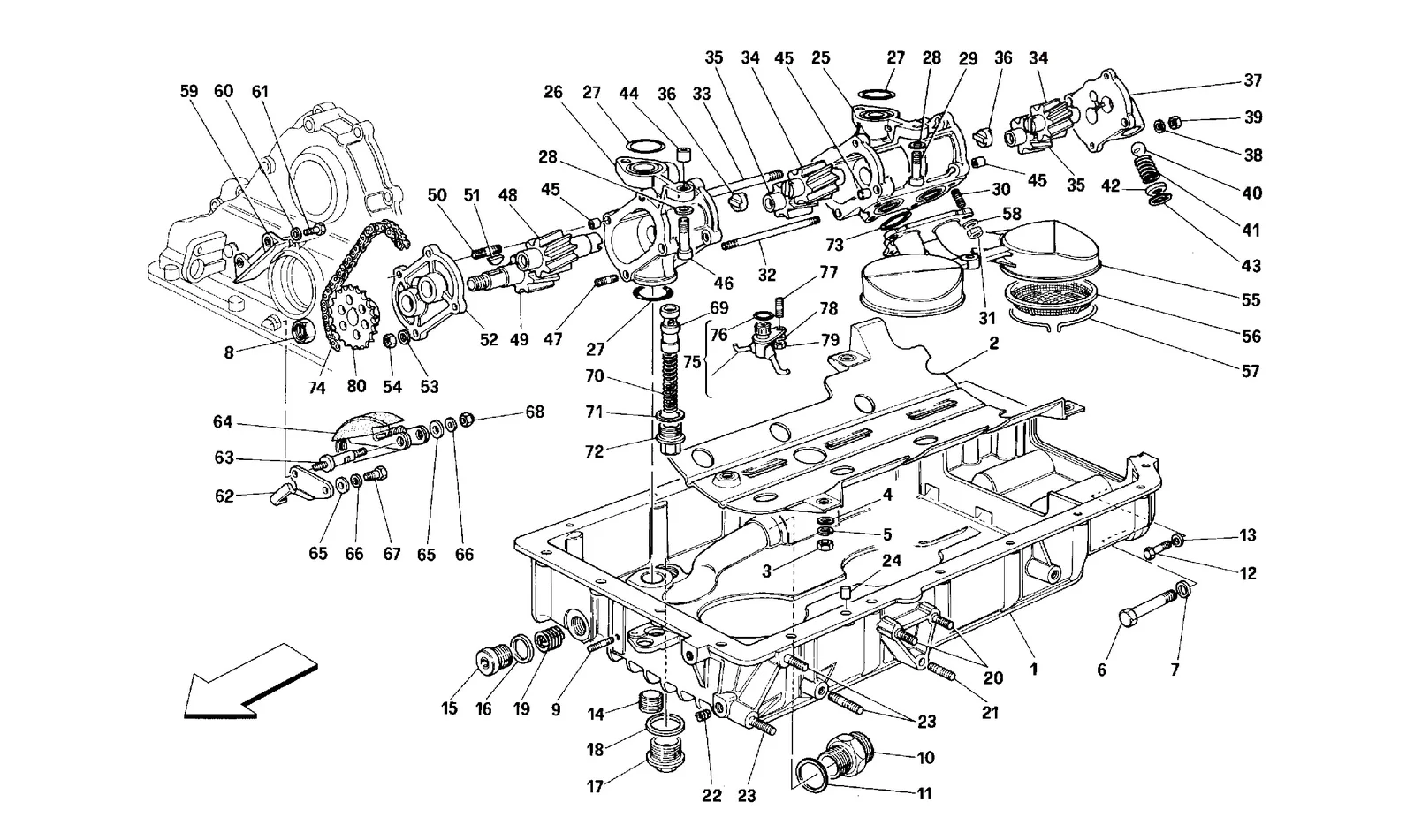 LUBRICATION - PUMPS AND OIL SUMPS