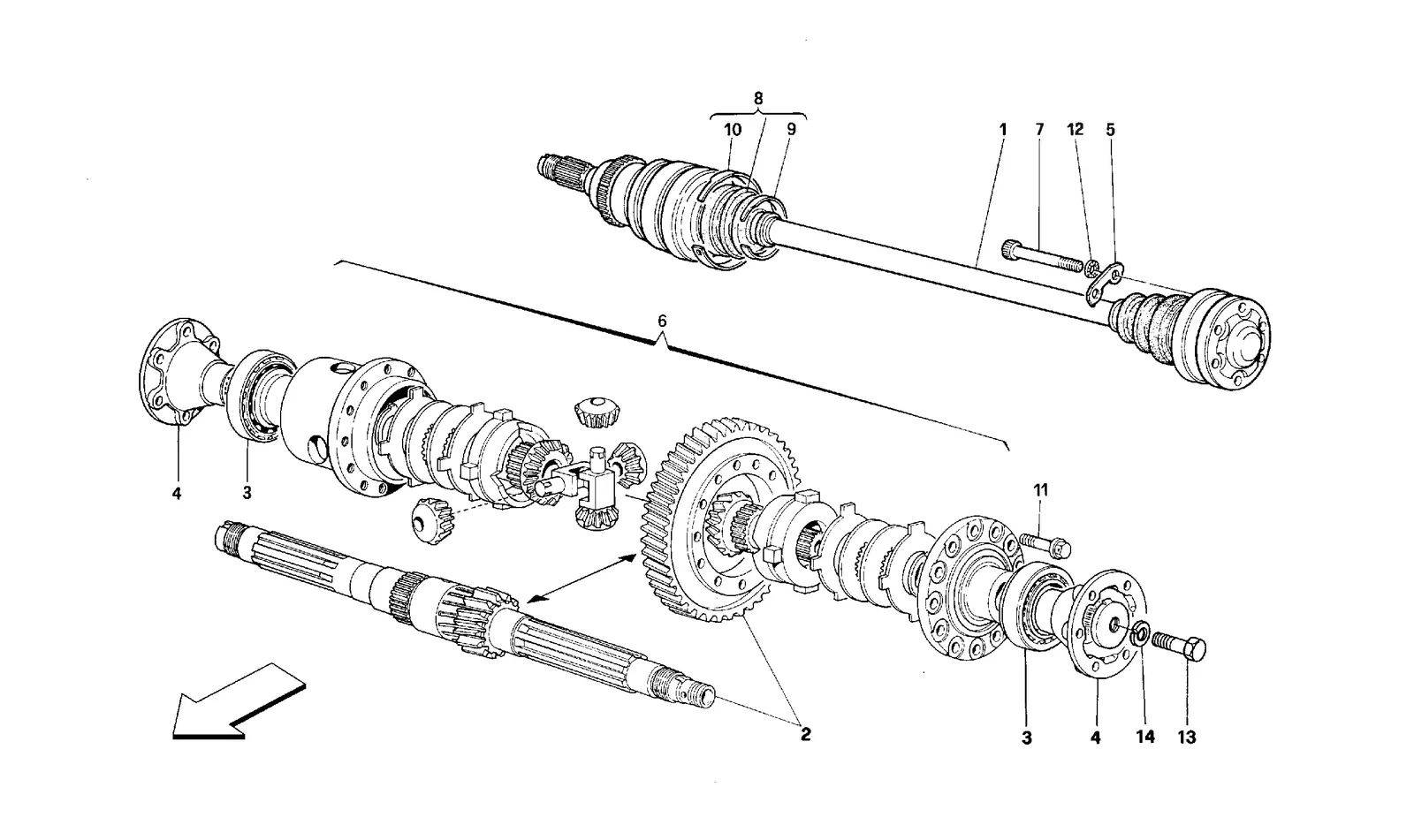 DIFFERENTIAL AND AXLE SHAFT