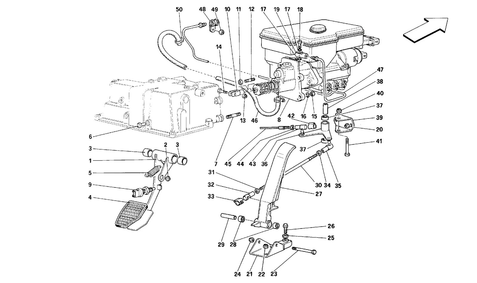 THROTTLE PEDAL AND BRAKE HYDRAULIC SYSTEM -Valid for GD-