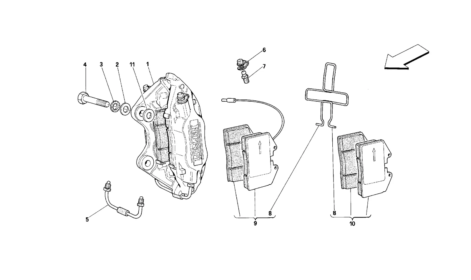 CALIPERS FOR FRONT AND REAR BRAKES