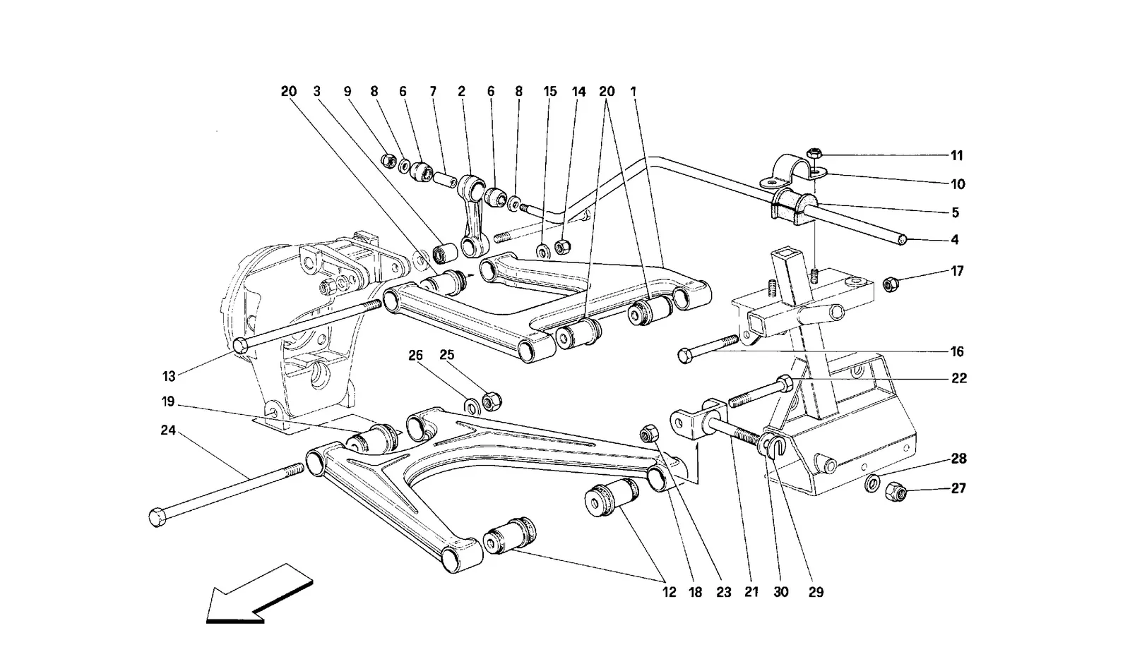 REAR SUSPENSION - WISHBONES