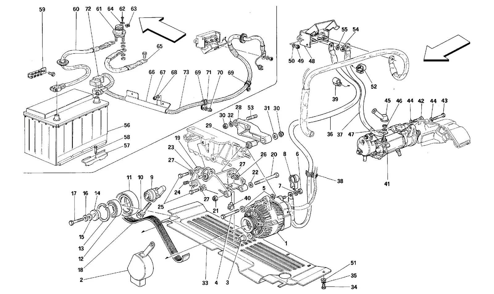 CURRENT GENERATOR - STARTING MOTOR