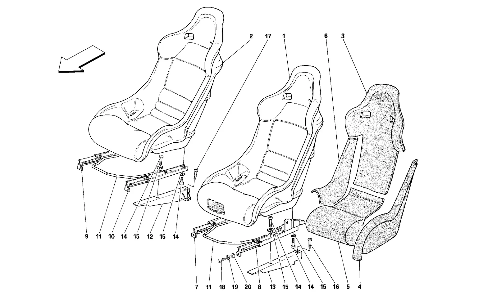 SEATS -Valid for 348 COMP.-