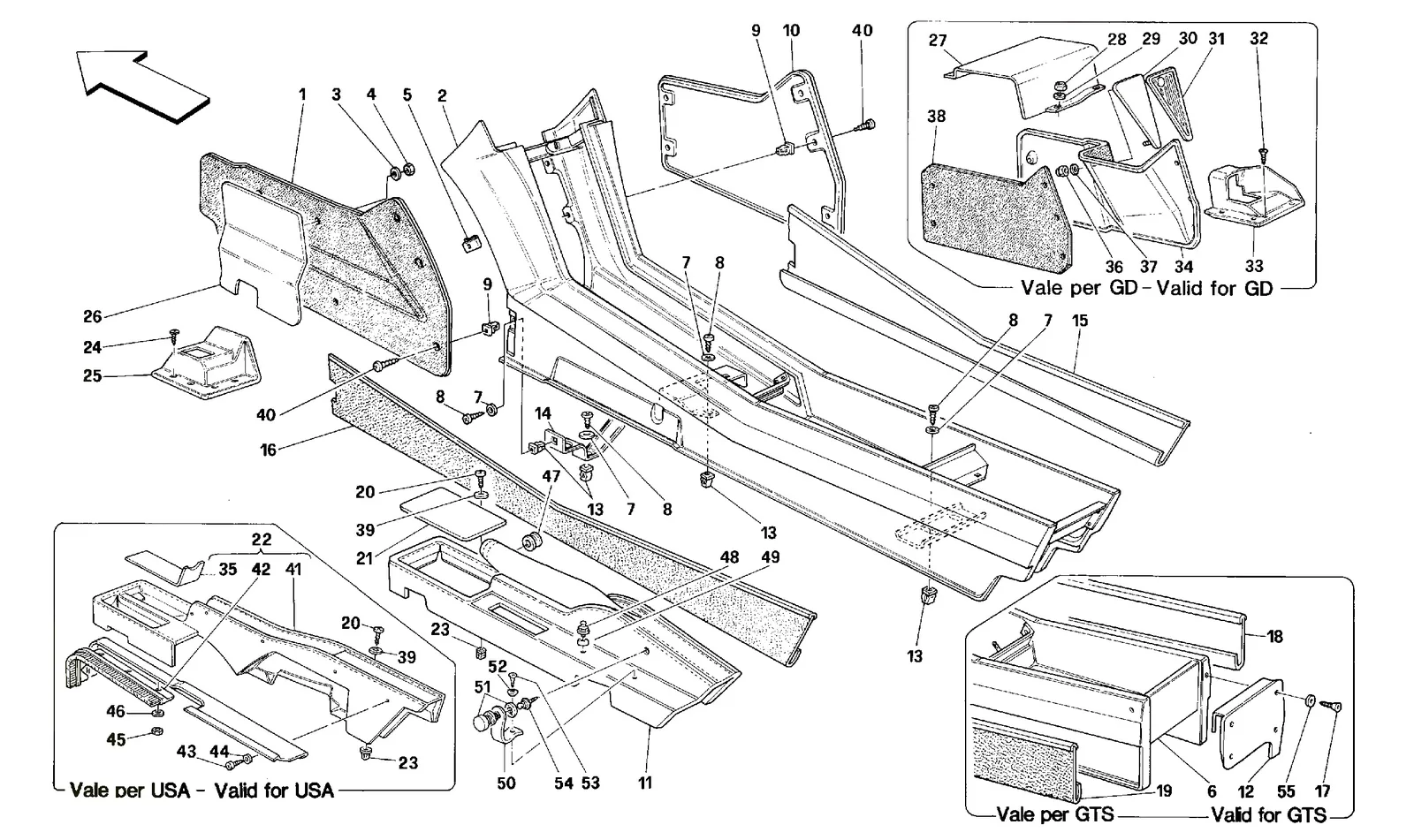 TUNNEL - FRAMEWORK AND TRIMS