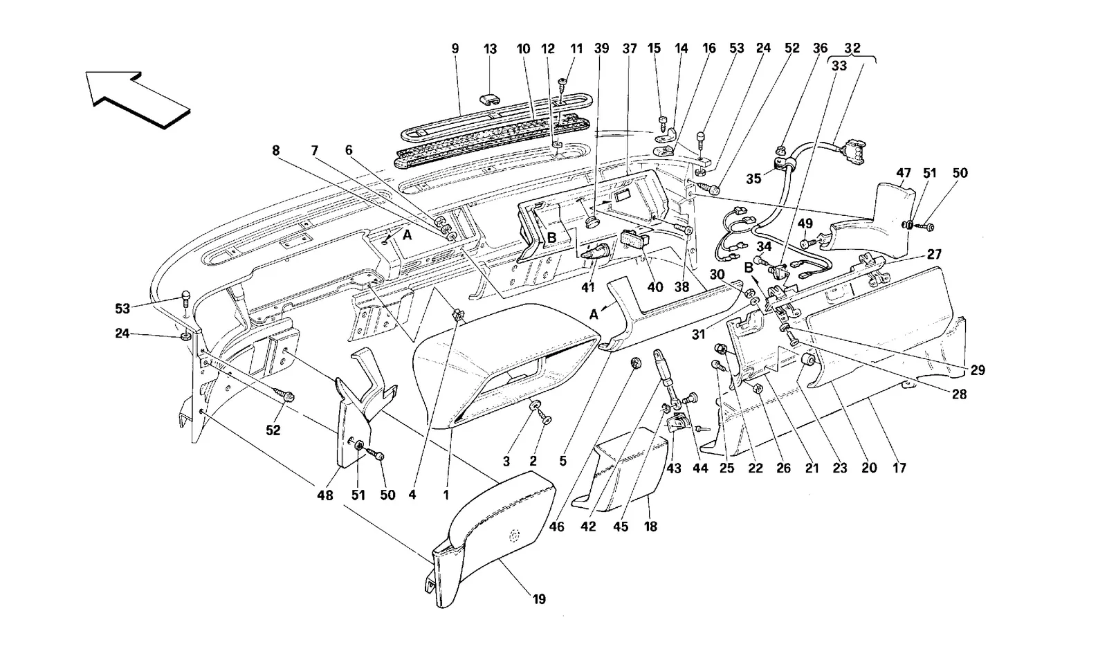 DASHBOARD - TRIM AND ACCESSORIES -Valid for USA-