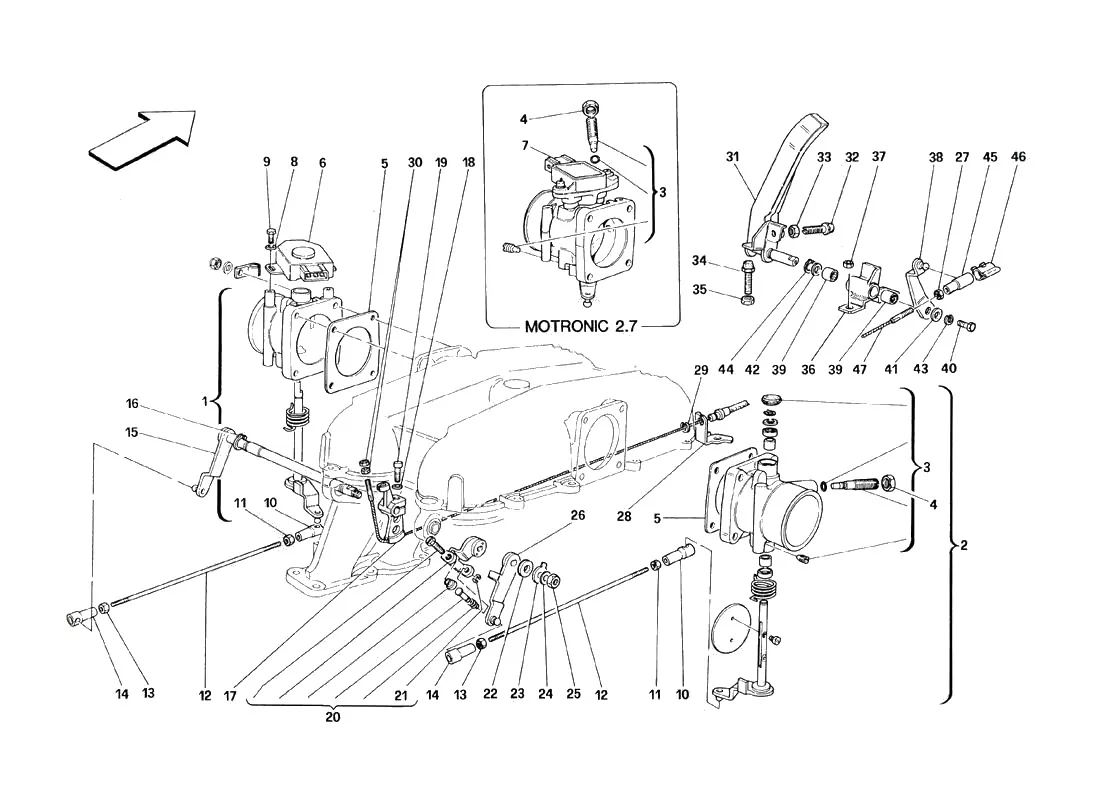 Throttle Housing And Linkage