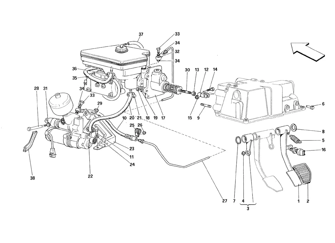 Brake Hydraulic System - Not For RHD