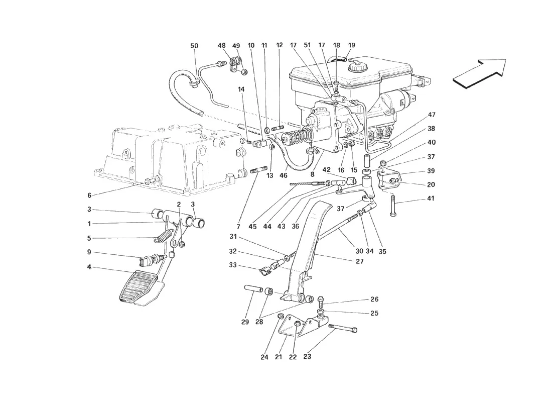 Throttle Pedal And Brake Hydraulic System - Valid For GD