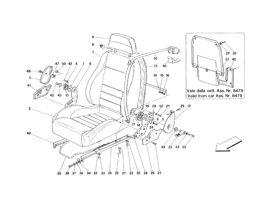 Seats And Safety Belts - Not For Cars With Passive Safety Belts - Valid Till Car Ass. Nr. 5277