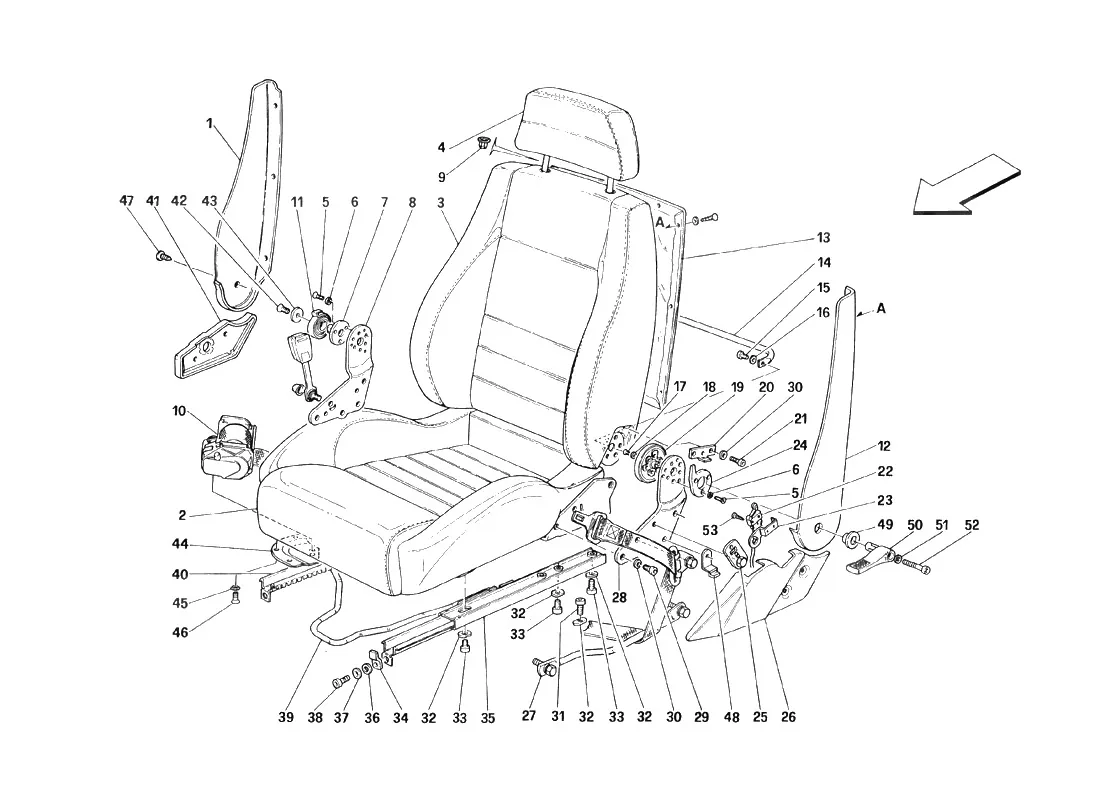 Seats And Safety Belts - Not For Cars With Passive Safety Belts - Valid Till Car Ass. Nr. 5278