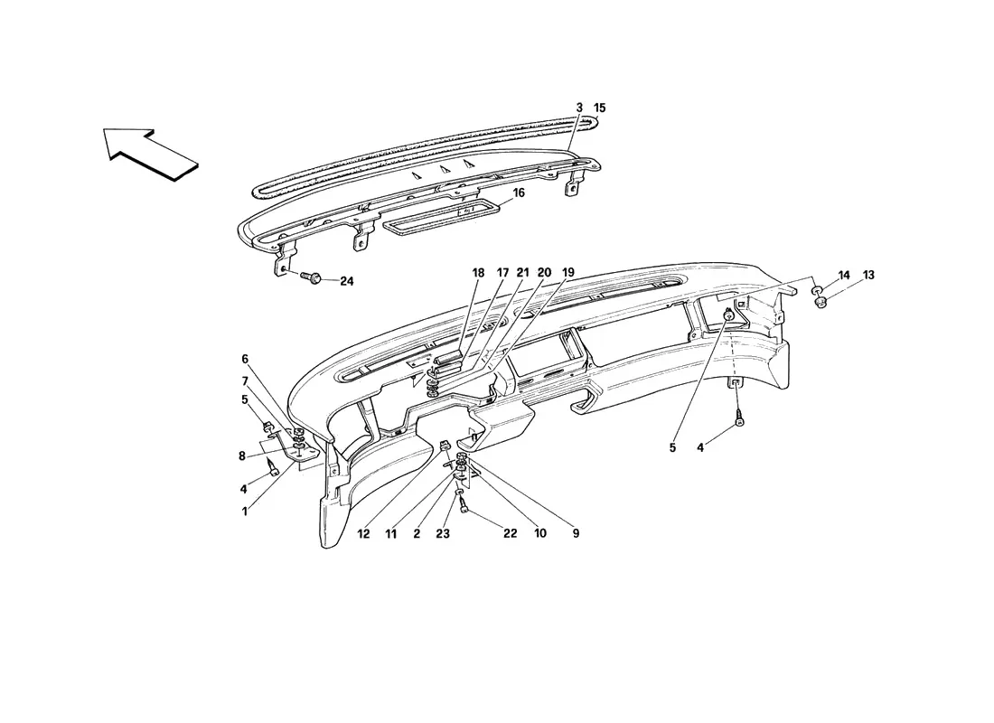 Dashboard - Structure And Supports - Valid For Usa From M.Y. 90