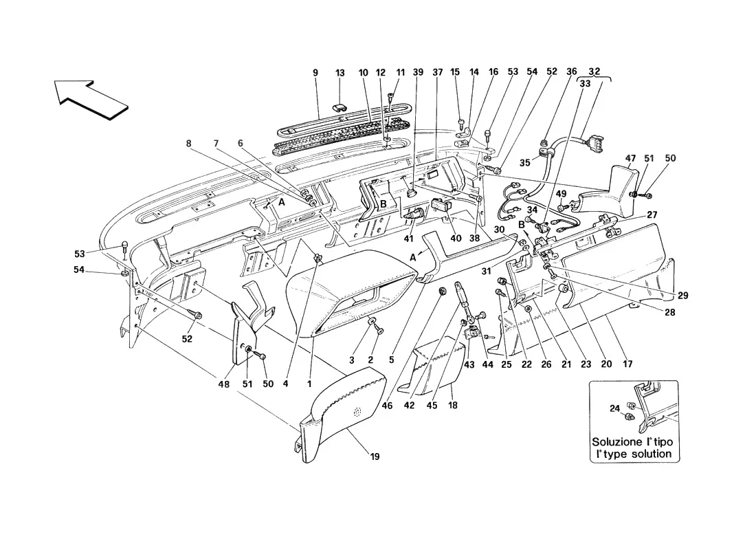 Dashboard - Trim And Accessories - Not For Usa From M.Y. 90