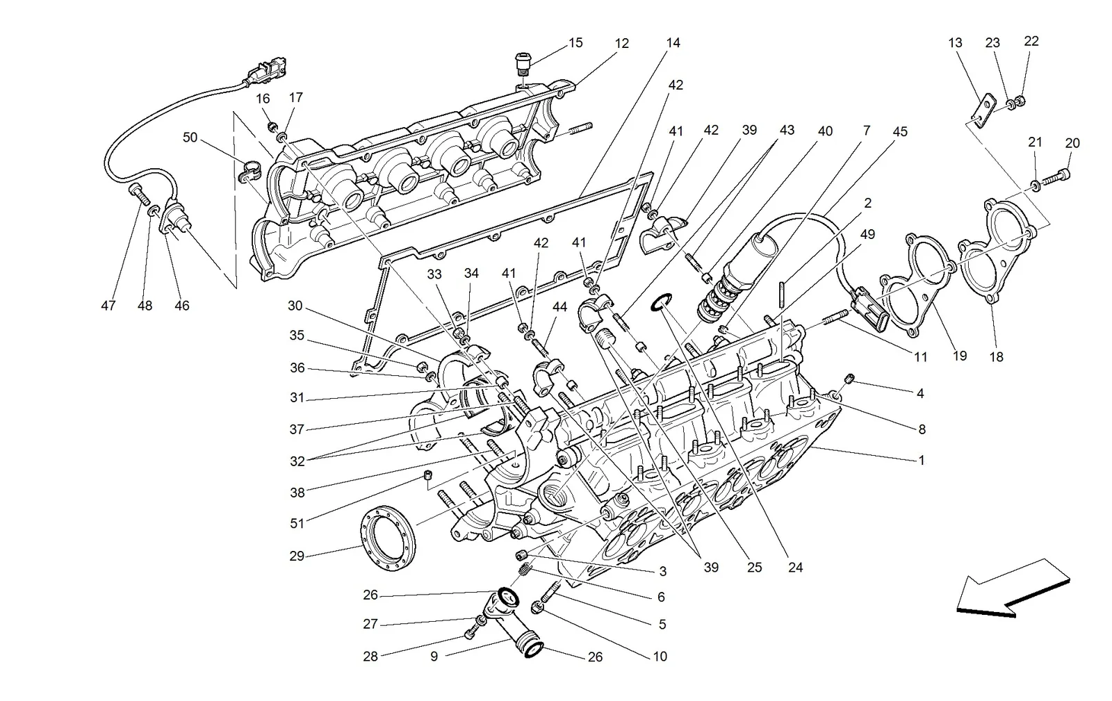 R.H. Cylinder Head