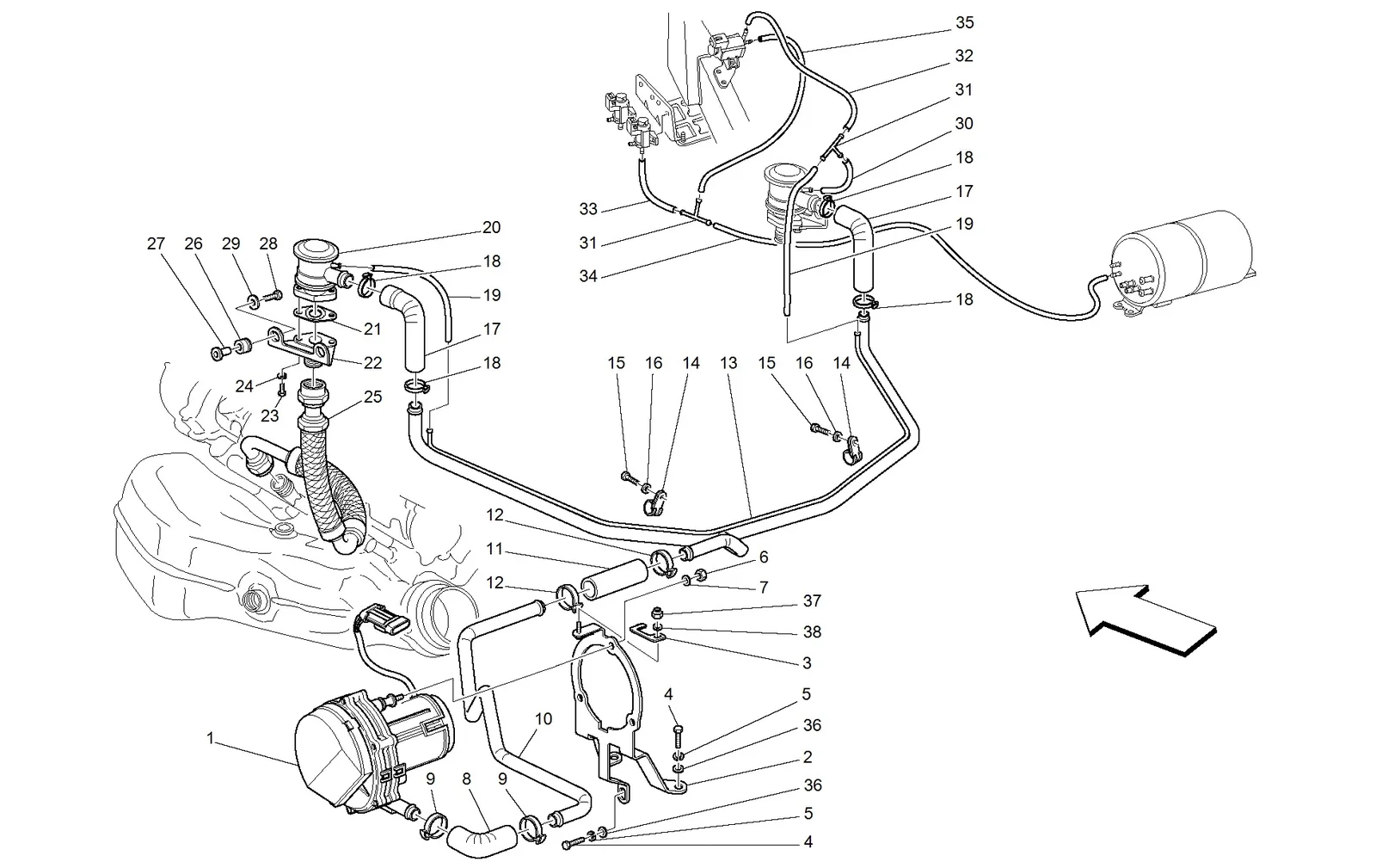 Secondary Air System -Valid For Usa, Cdn And J-